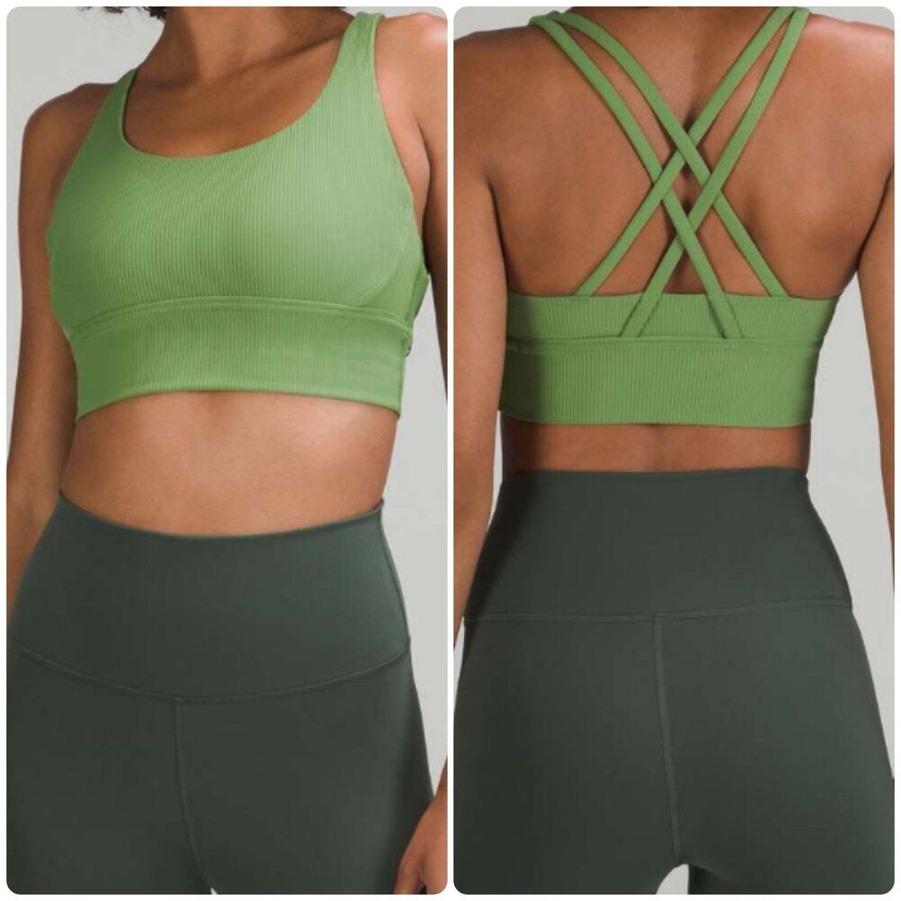 Lululemon Energy Longline Bra Size 2 Ribbed Luxtreme Medium Support B/C Cup NEW